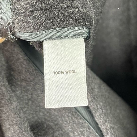 Leith Wool Charcoal Grey Short Sleeve Oversized Jacket Size M/L - Picture 9 of 9